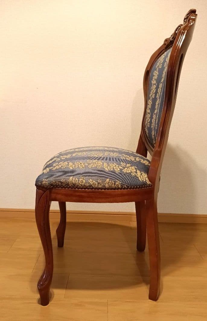 イタリア高級アンティーク調家具 ダイニングチェア リビングチェア 猫脚 B