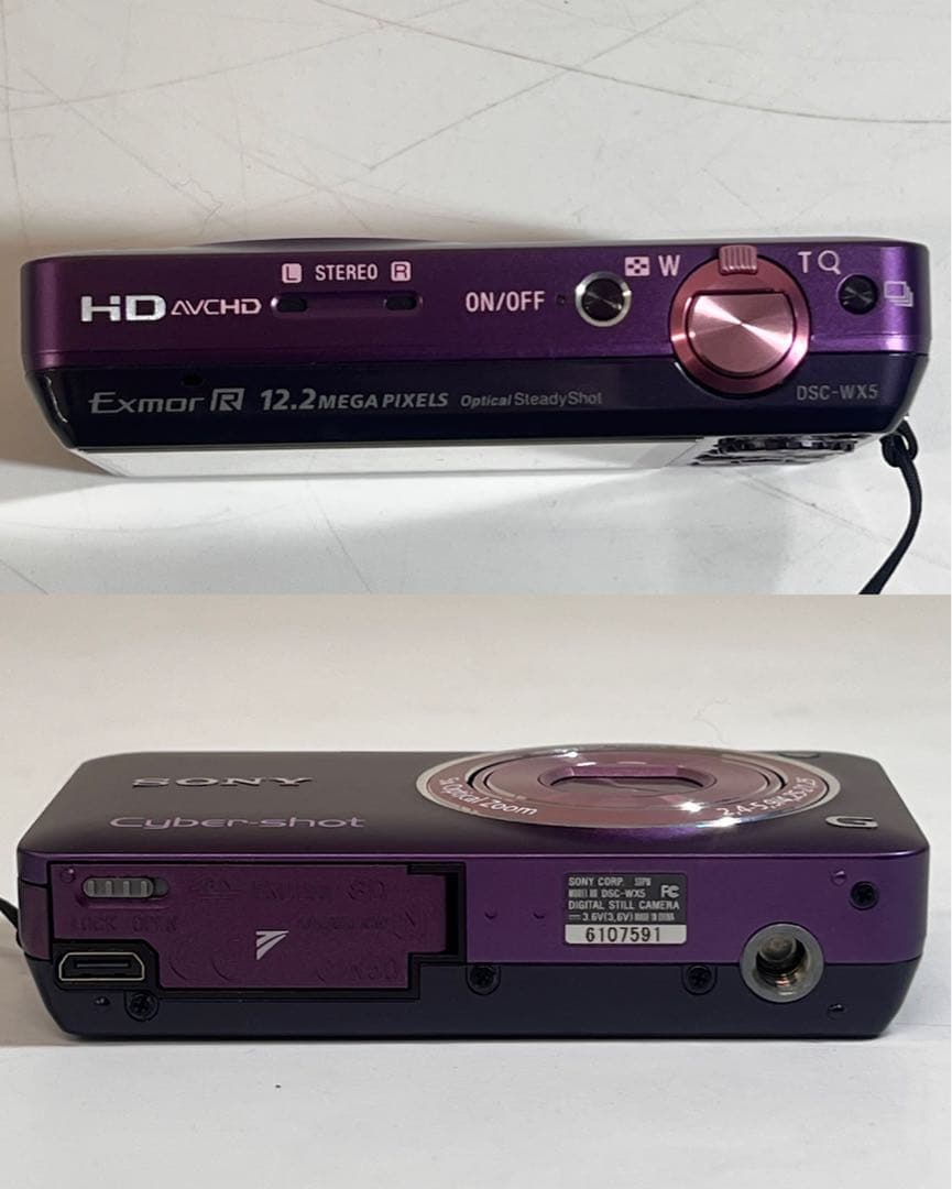 【美品】 ソニー SONY DSC-WX5 パープル デジタルカメラ