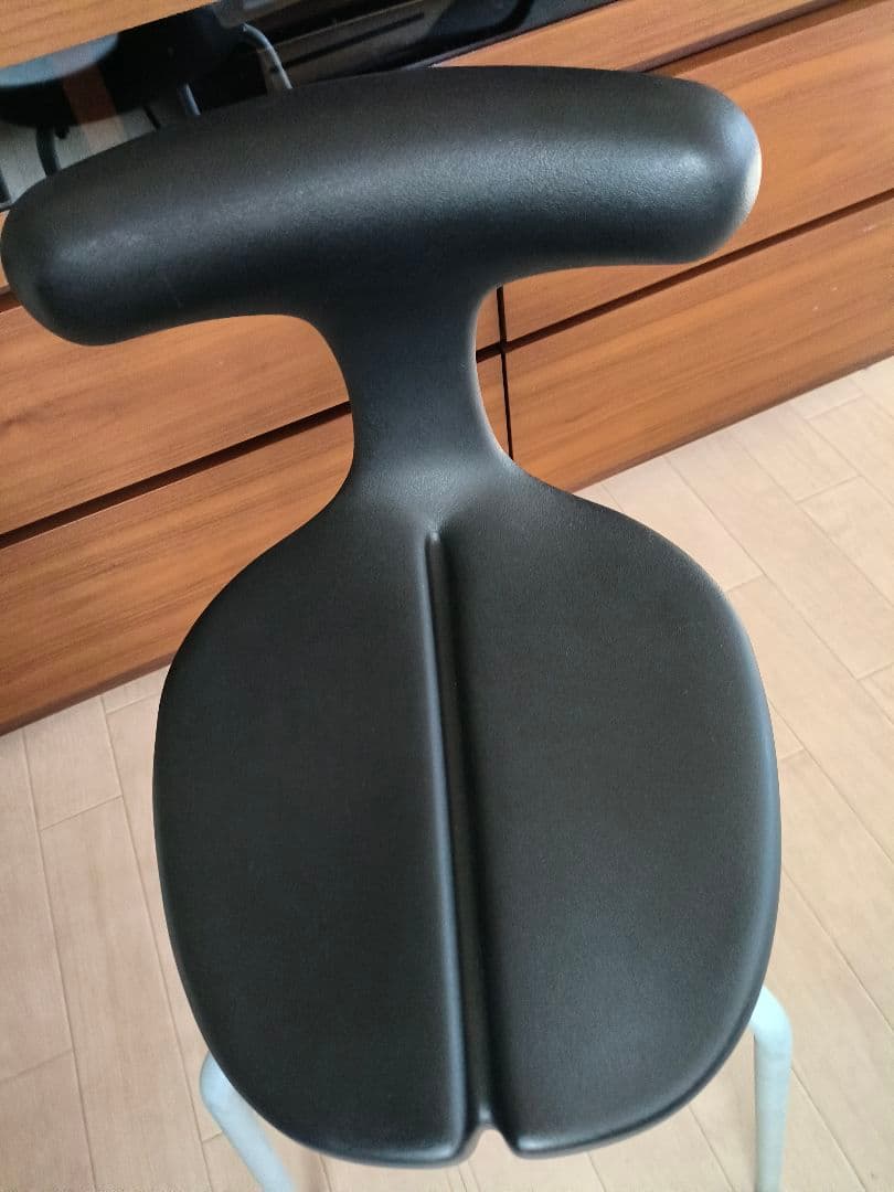 アーユルチェアー　スツール　ブラックＭ　座面高さ49cm &専用耐圧分散マット