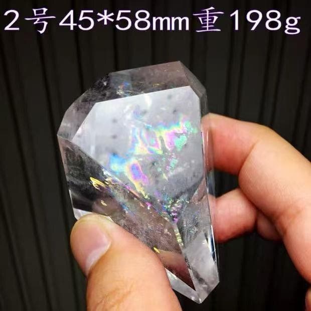 AAA級天然レインボー水晶原石B0113/YS/2/179C