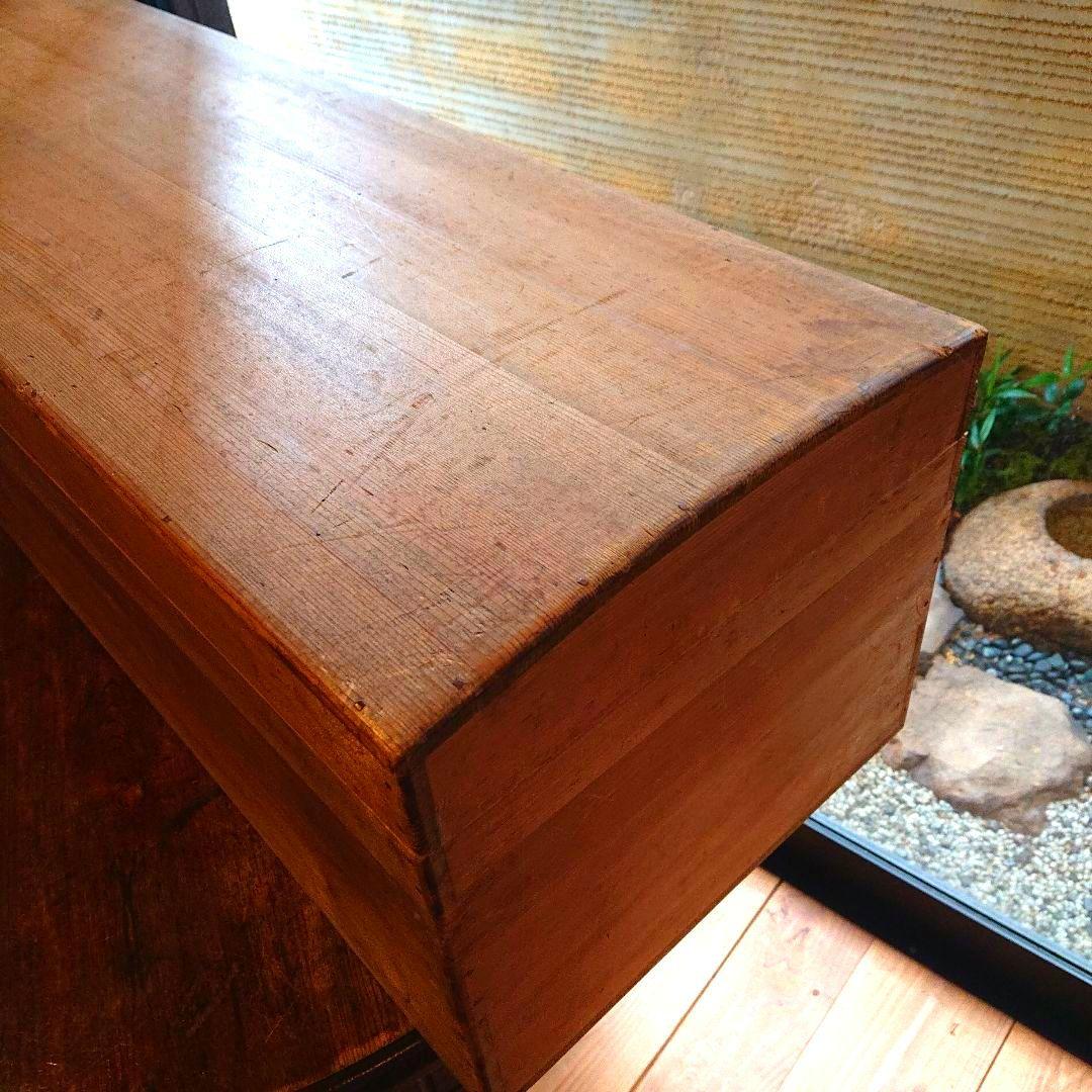 今月中の値下げです！骨董 総檜 軸箱