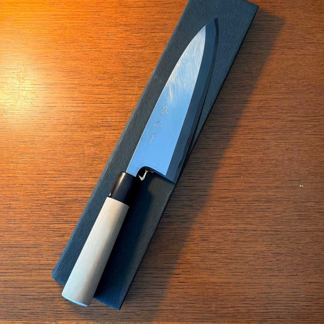 盛弘 特注出刃包丁(未使用に近い)