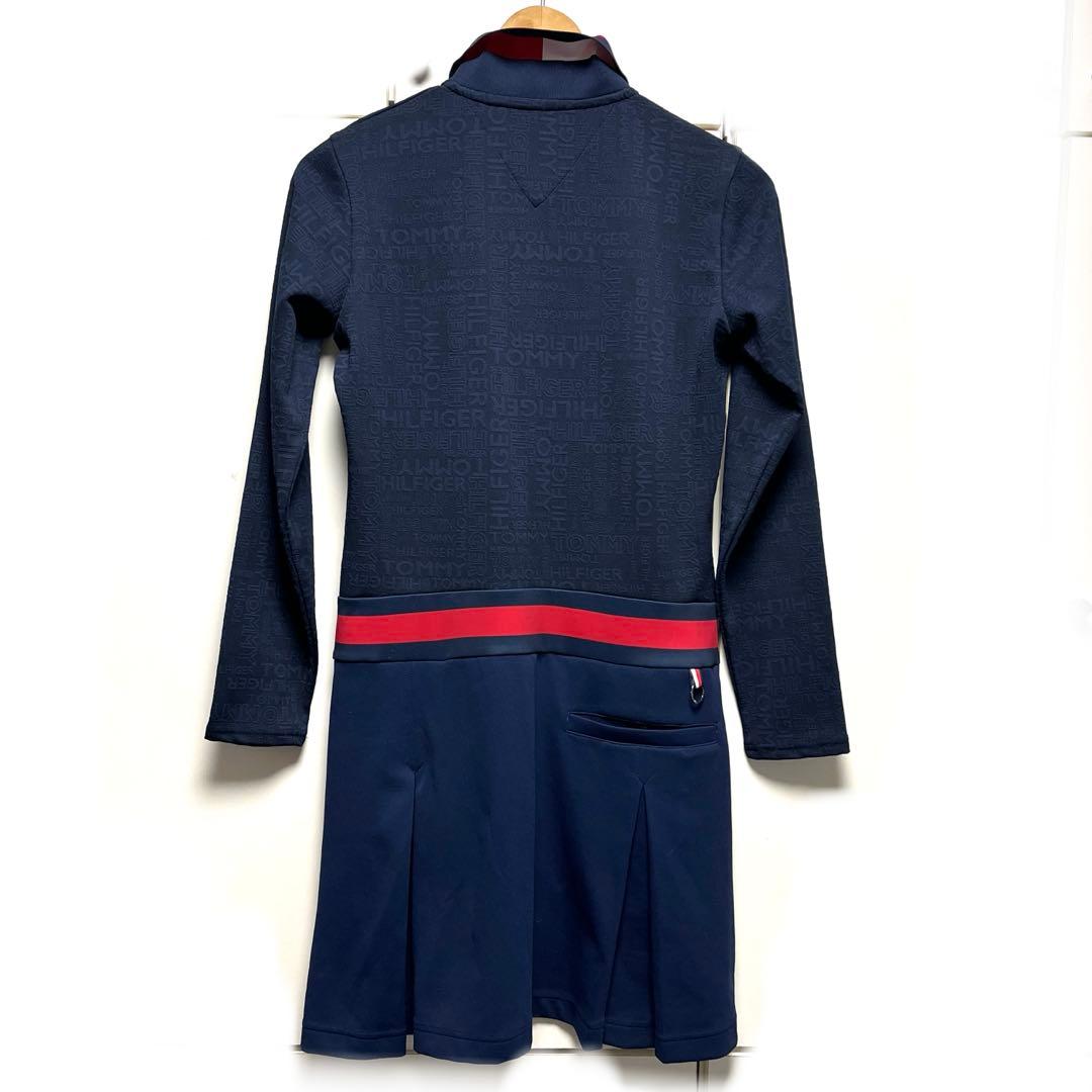 定価2万【トミーヒルフィガーゴルフ 】ゴルフウェア ワンピース ロゴ　長袖