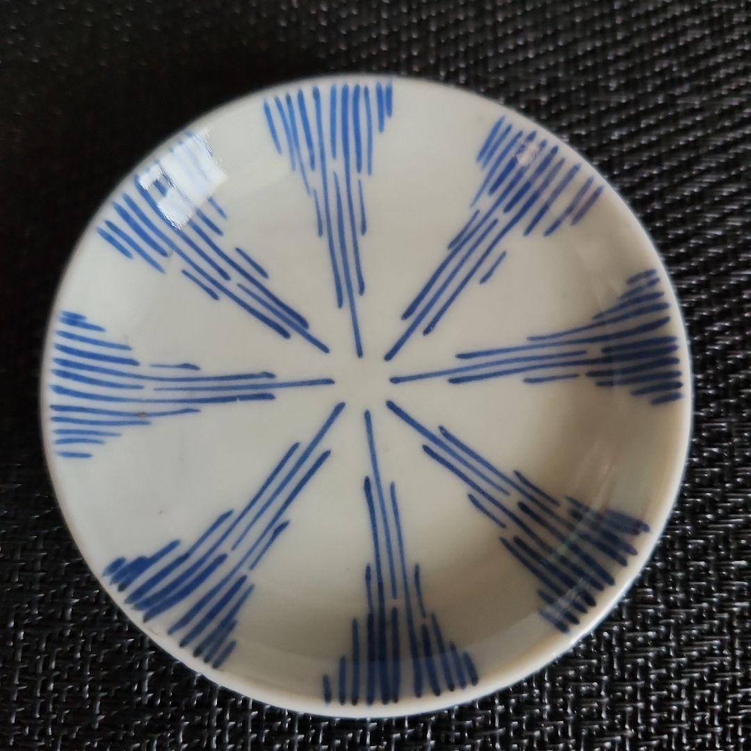 -61\a10　①　豆皿　染付　醤油皿　薬味皿　レトロ