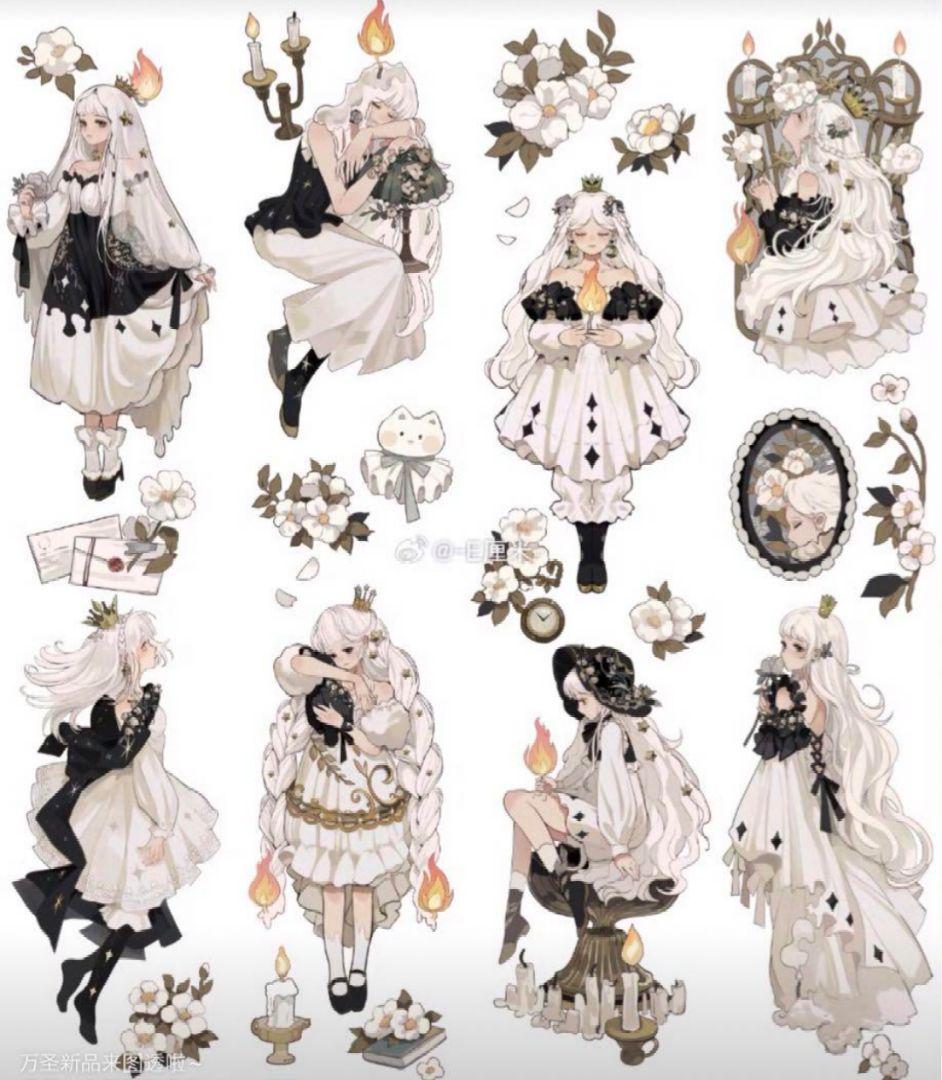 ✩再販✩J780＃白烛萤火(贝壳光)e厘米切り売り海外人物マステ女の子