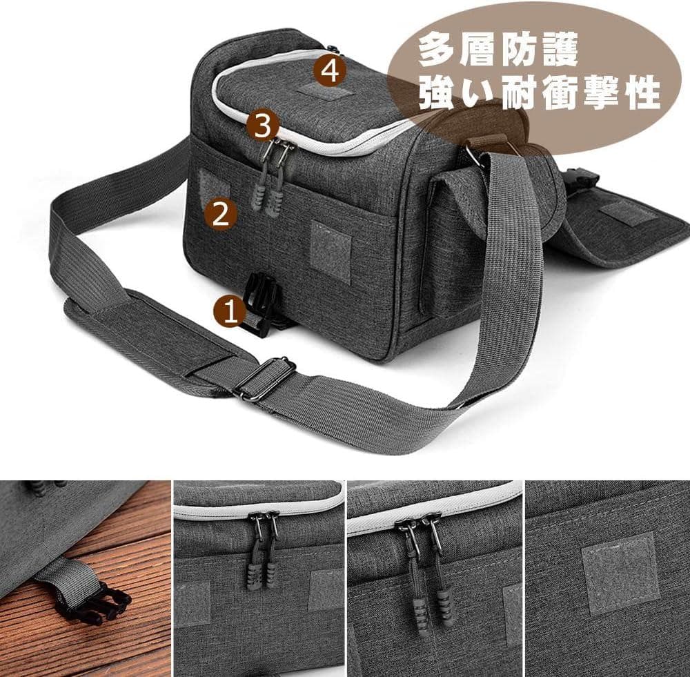 大容量 防水 撥水 カメラケース 2way 多機能 スリングバッグ リュック