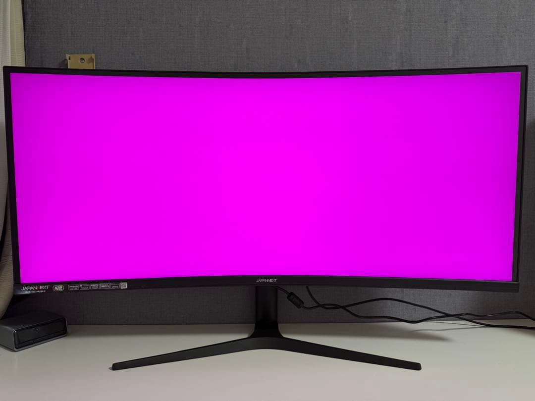 JAPANNEXT 37.5インチ IPS BLACK 湾曲ウルトラワイド