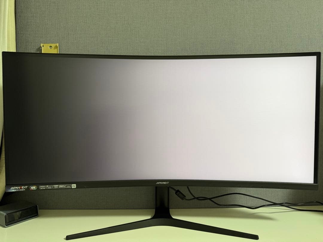 JAPANNEXT 37.5インチ IPS BLACK 湾曲ウルトラワイド