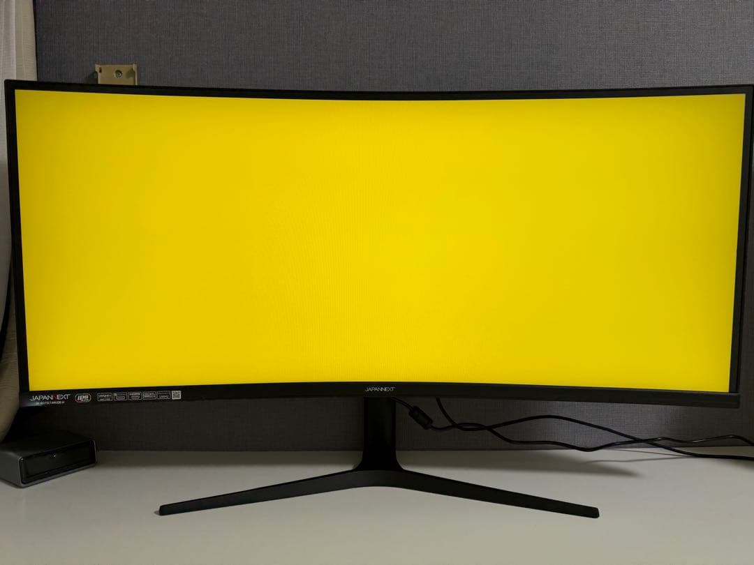 JAPANNEXT 37.5インチ IPS BLACK 湾曲ウルトラワイド