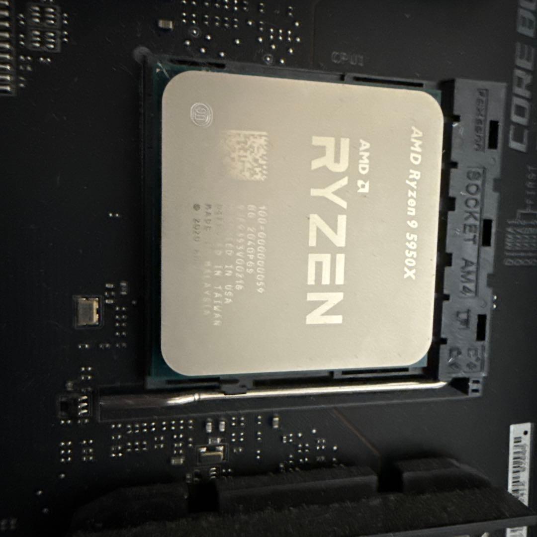AMD Ryzen 9 5950X CPU とx590unity メモリ32ｇｂ