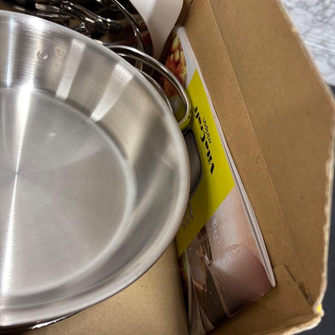 49　未使用品　ビタクラフト　ミニパンセット　両手鍋　ステンレス　無水鍋