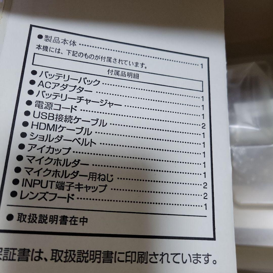 Panasonic HC-X1000 4Kビデオカメラ　純正バッテリー3個付き