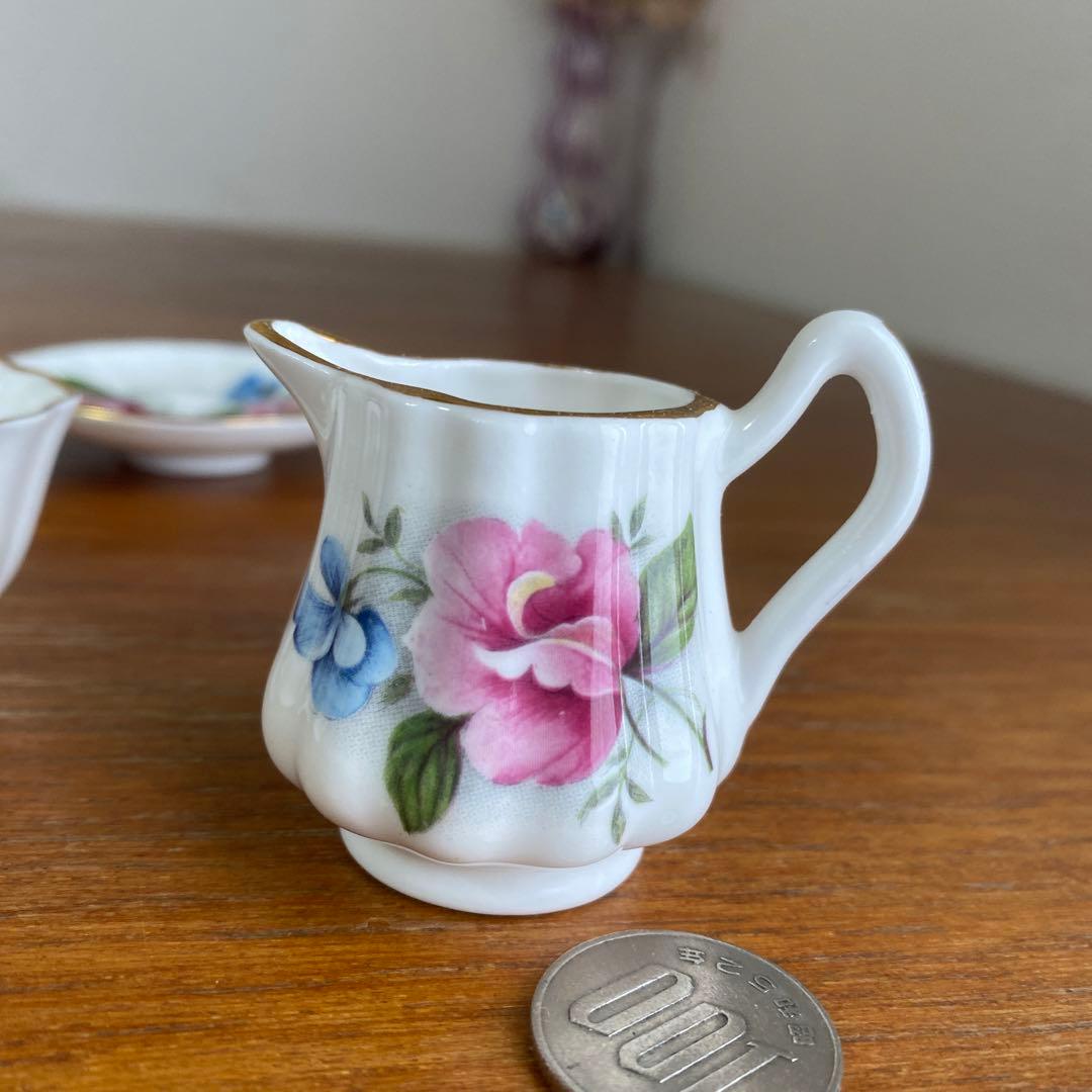 英国製　ポーリーアンナ　ミニチュア　ティーセット