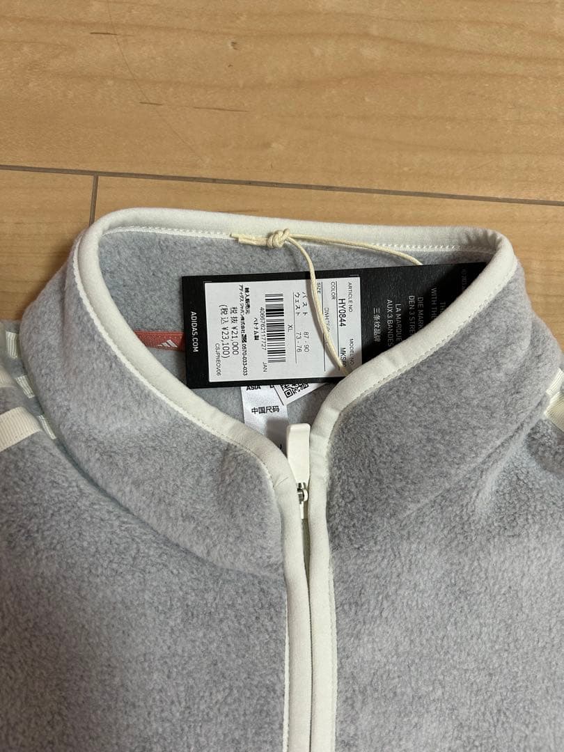 新品　アディダス　スリーストライプス　フリース　セット　XL 定価23100円