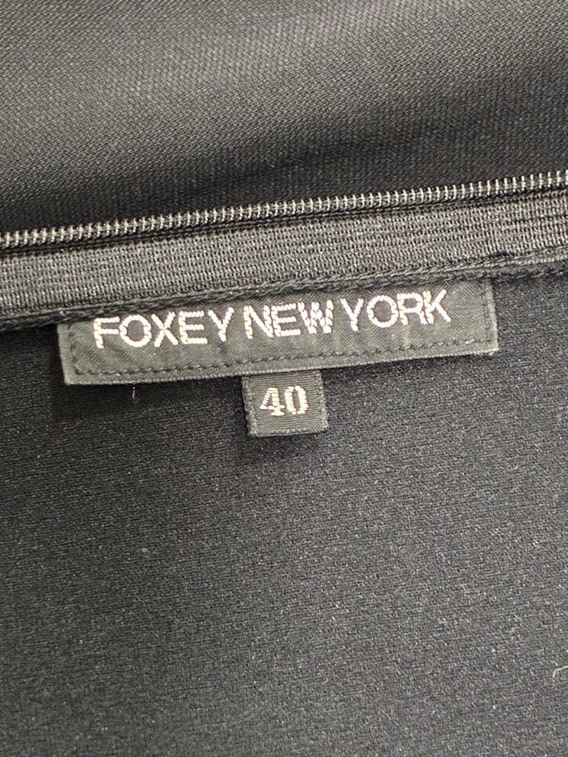 FOXEY NEWYORK フォクシーニューヨーク ノースリーブワンピース黒40