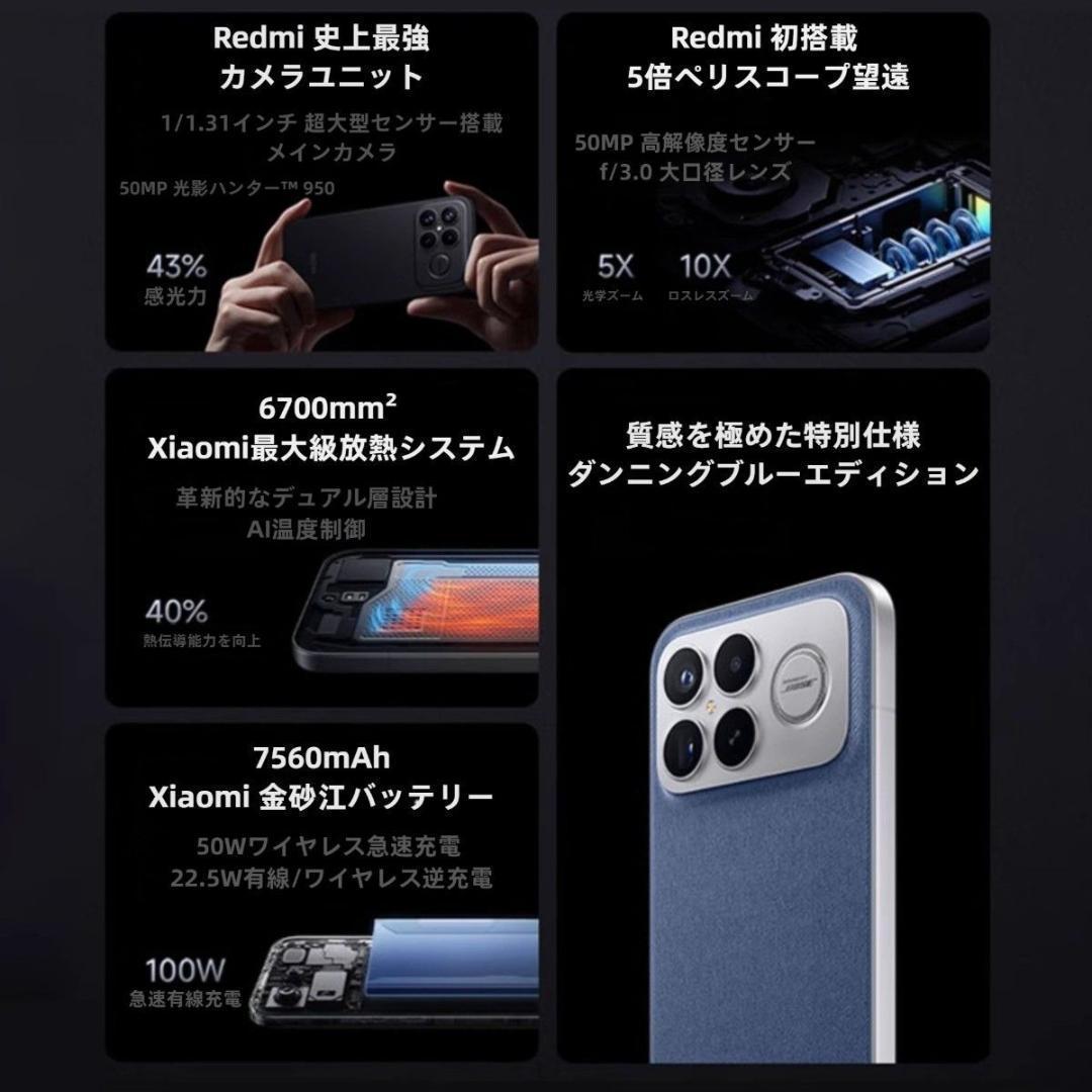 【新品未開封】REDMI K90 Pro Max 12GB/512GB 中国版