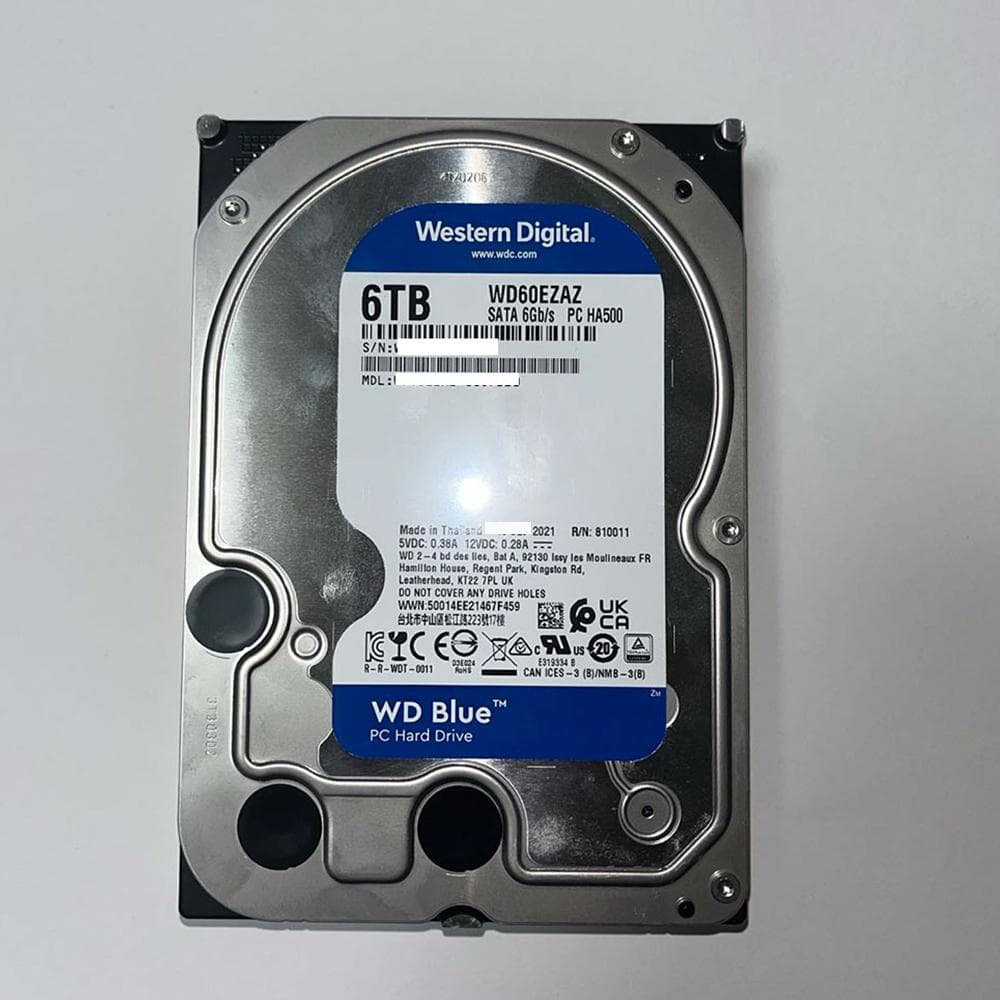 WD Blue 6TB HDD WD60EZAZ 26,925時間利用