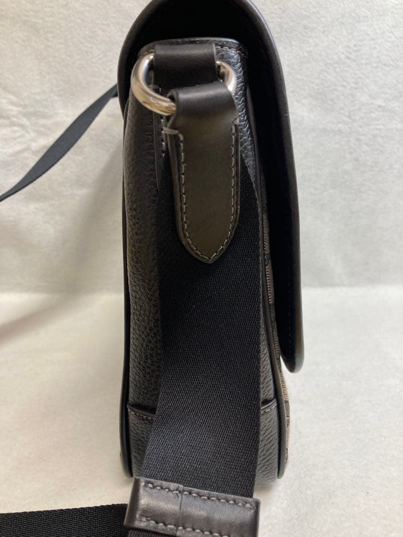 ✨良品✨COACH ブラックレザー ショルダーバッグ※訳あり★