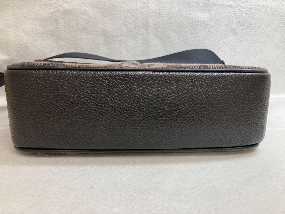 ✨良品✨COACH ブラックレザー ショルダーバッグ※訳あり★