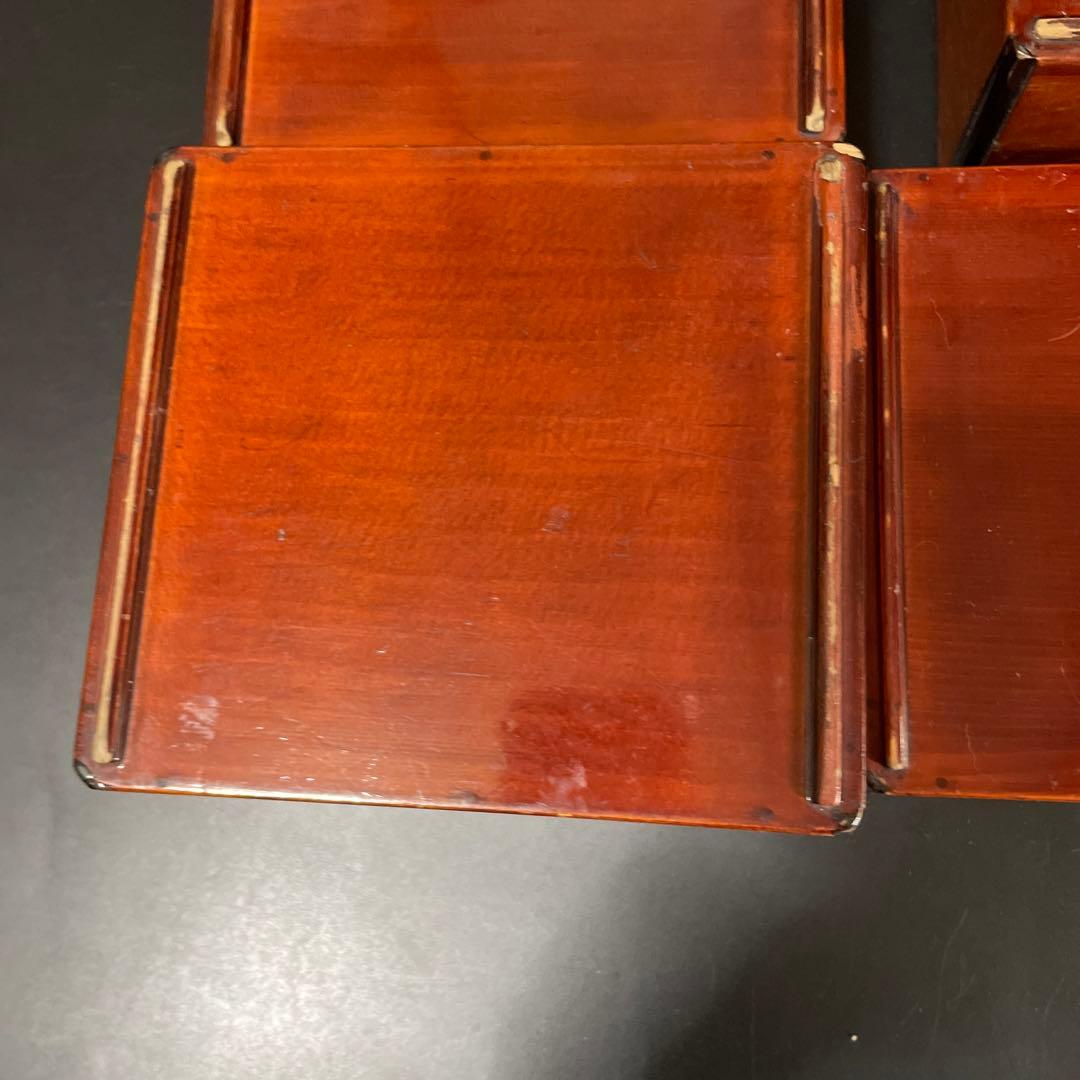 時代物　昔の木製弁当箱　欅　お重箱