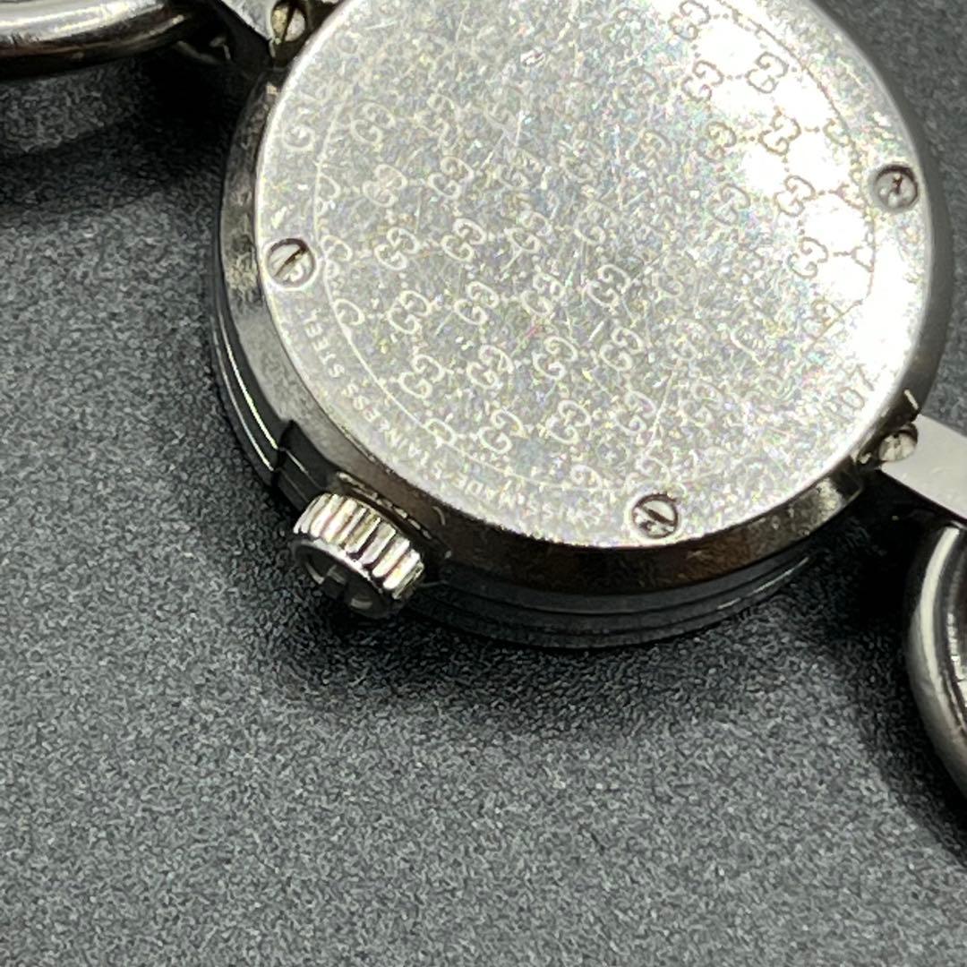 GUCCI 腕時計 チャームブレス ウォッチ GG シルバー 107