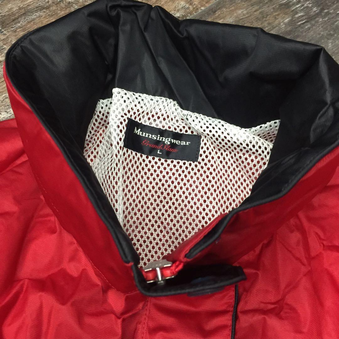 断捨離！新品未使用 マンシング ゴルフレインウェアー セットレディース 赤 L