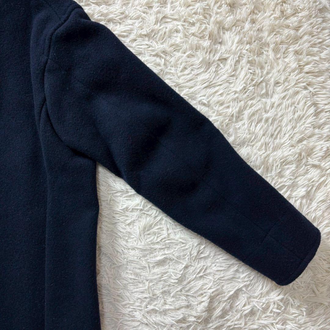 希少2XL　ダントン　ウールモッサコート　ロング丈　44　くるみボタン