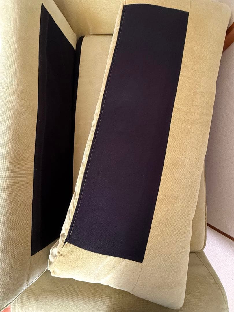 【中古品】ニトリ 2人掛けソファー グリーン