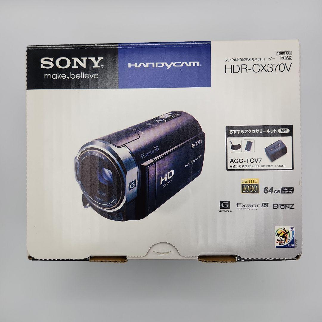 SONY HDR-CX370V ビデオカメラ ボルドーブラウン