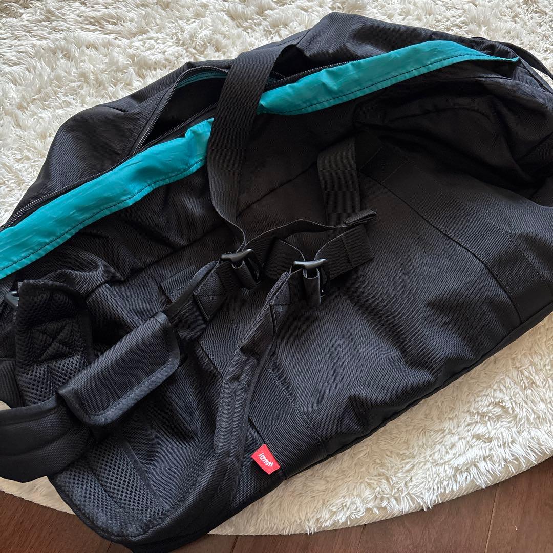 CHUMS ボストンバッグ 黒/青 大きめ