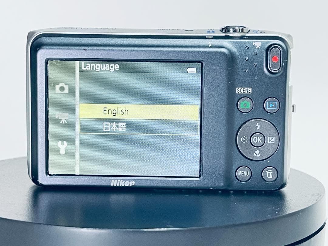 NIKON ニコン COOLPIX S3500 シルバー バッテリー SDカード