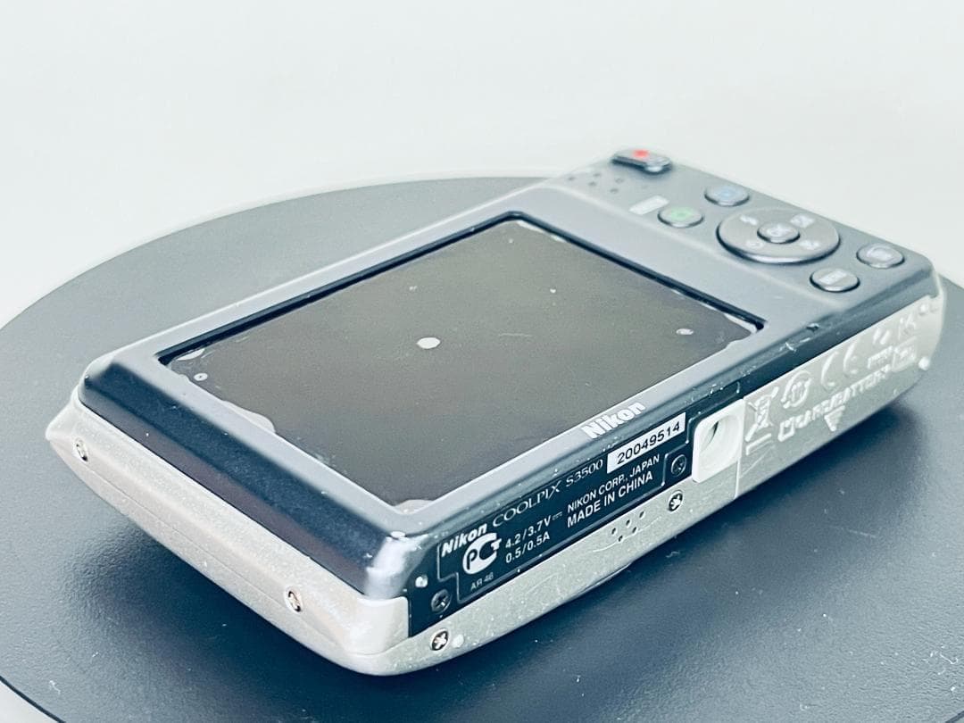 NIKON ニコン COOLPIX S3500 シルバー バッテリー SDカード