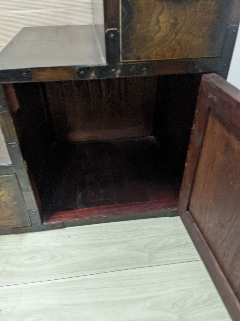 時代物　階段箪笥　和箪笥　両開き　　箪笥