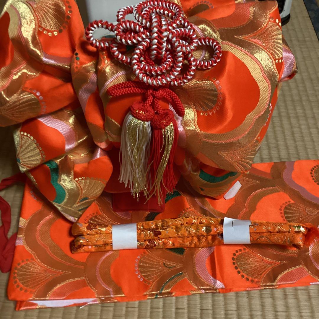 七五三7歳フルセッット　帯幅18センチ　　草履21センチ