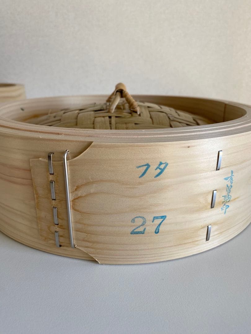 【極美品】 木曽駒印 高級国産 ひのきせいろ 27cm 照宝 蒸し板セット