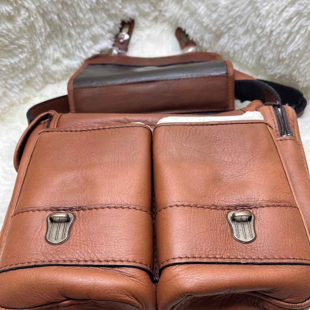 未使用　PORTER ポーター バロン ショルダー ビジネスバッグ 本革