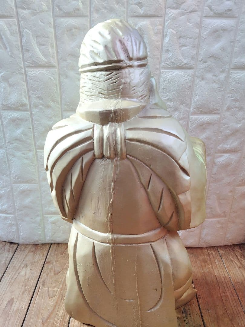 恵比寿 様 木彫り Japanese Wooden Ebisu 彫刻 縁起物