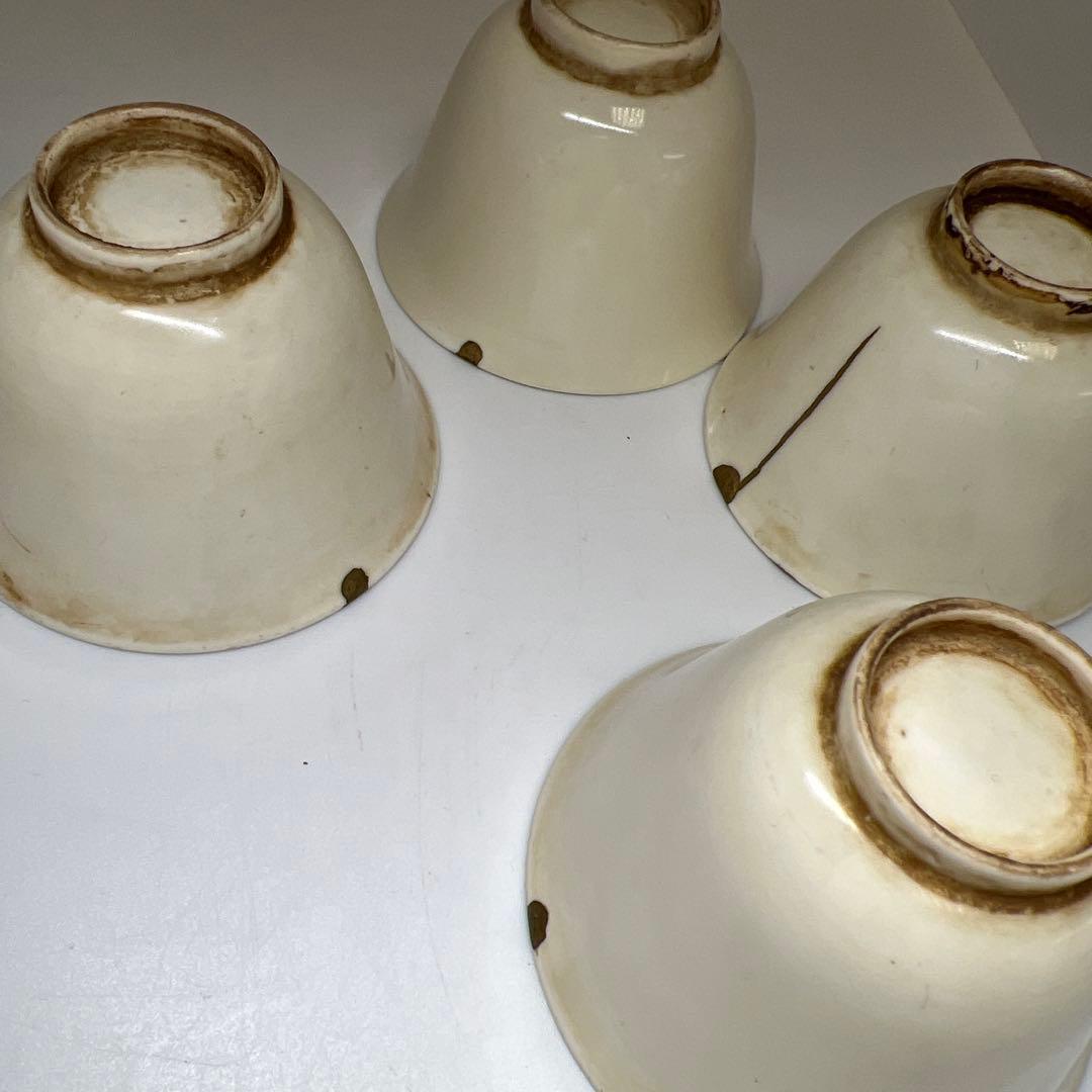 古代　白高麗　煎茶碗6客　口径約7.5㎝　東Y8-0106☆2F