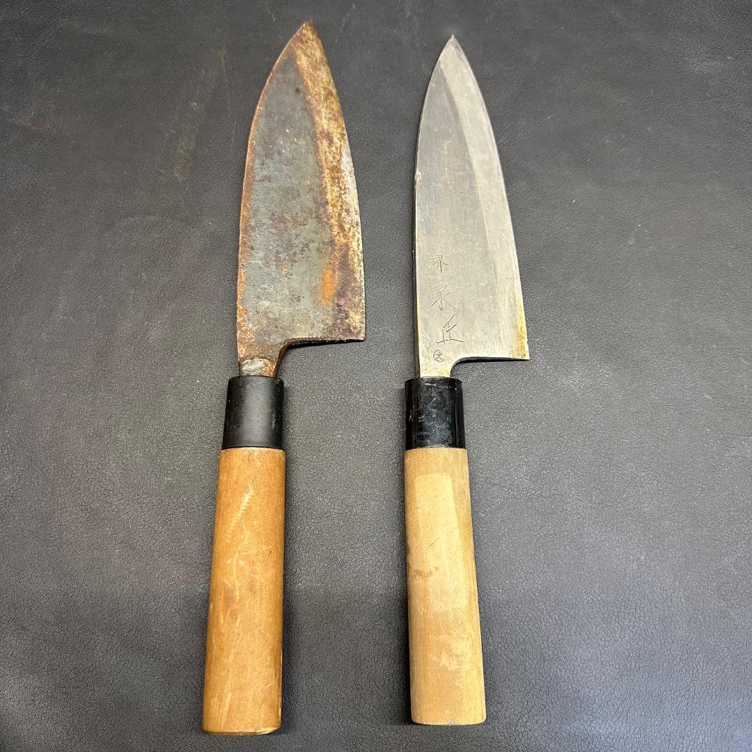 ♡※前Ga1006 出刃包丁 和包丁 堺刀司 源幸光 堺泉丘など 4点まとめ