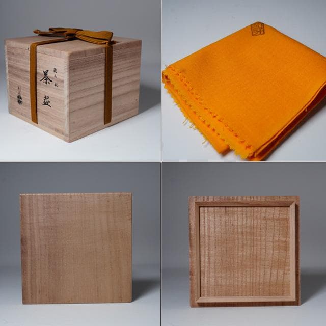 加藤利昇　乾山松茶碗　共箱　茶道具　抹茶碗　京焼　色絵