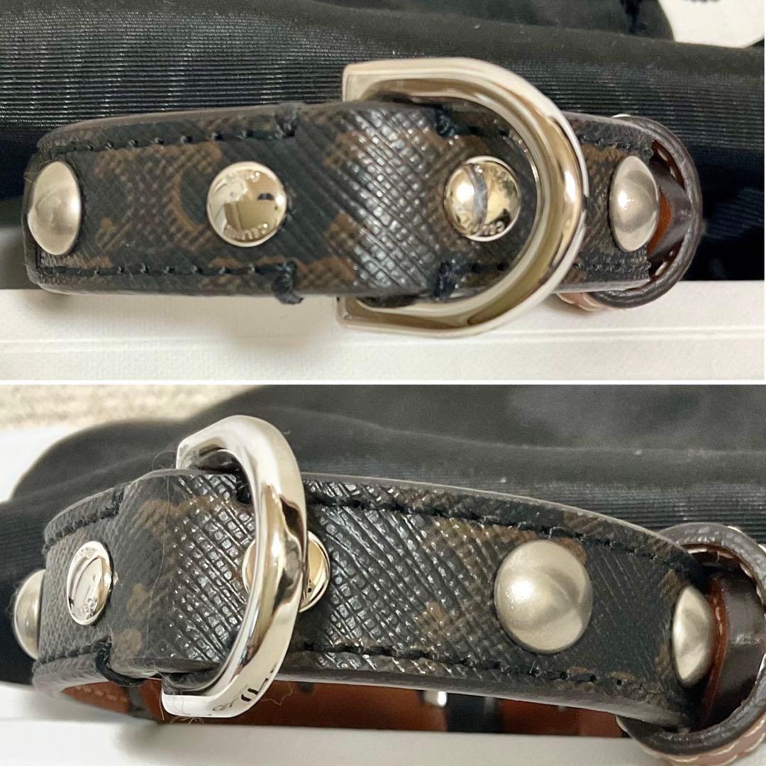 セリーヌ 定価6.4万【極美品】ドッグカラー 首輪 トリオンフ チャーム 箱付き