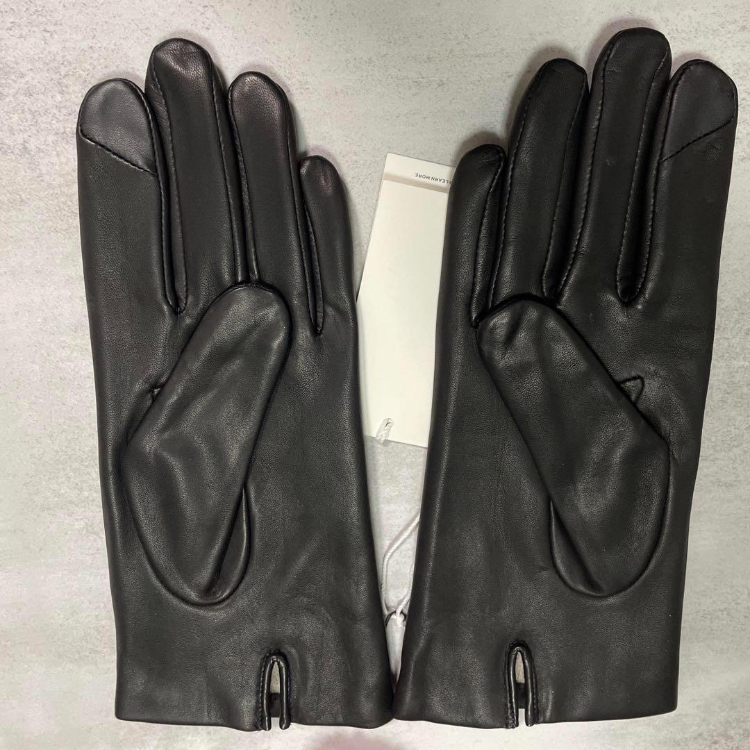 トリーバーチ　グローブ　ブラック　ゴールドロゴ　エレガント　レザー　新品