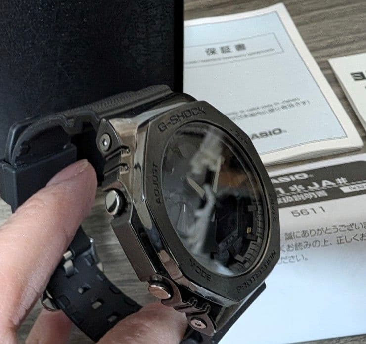 【保証書付き美品】G-SHOCK GM-2100BB-1AJF 上位モデル