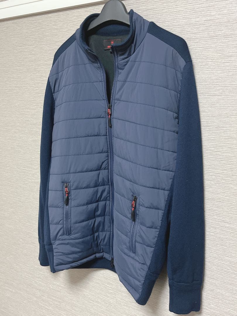 美品★ ブリーフィング/ ハイブリッド キルティングジャケット ゴルフウェア L