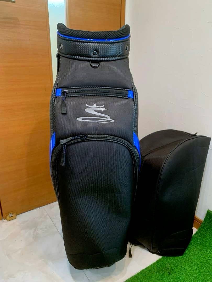希少　完売　ほぼ新品未使用　コブラ　COBRA キャディバッグ　ブラック/ブルー