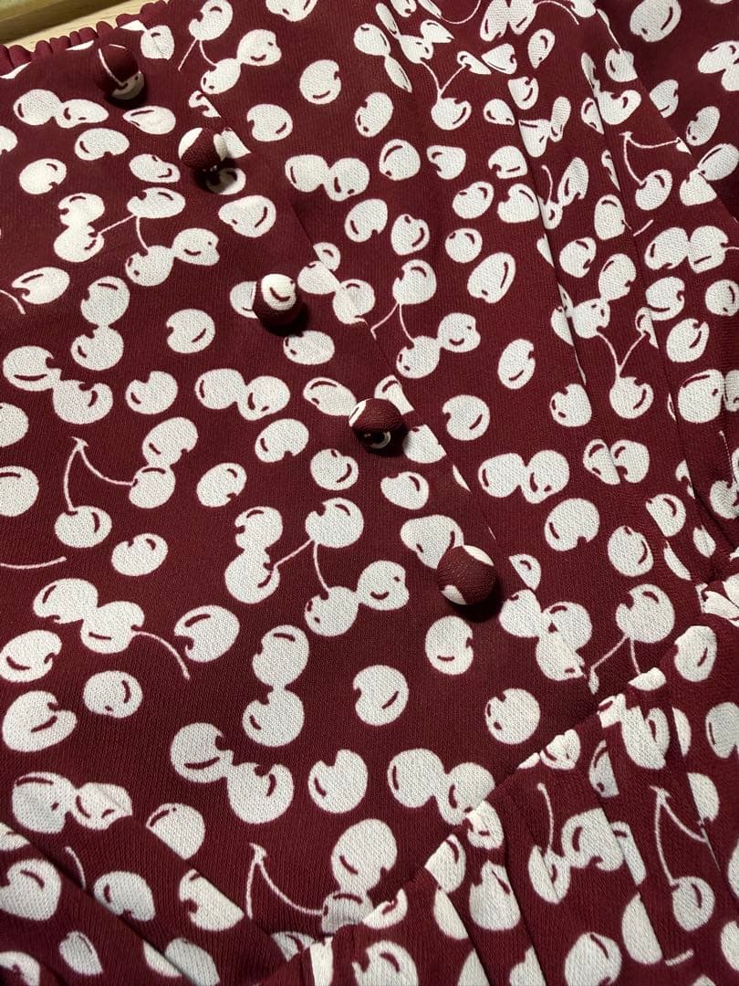 トップス Cherry Pattern Strap Top / Her lip to