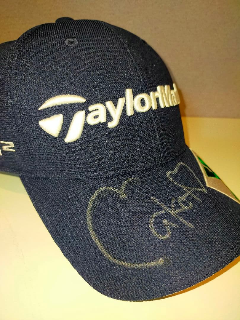 竹村真琴プロ支給品 TaylorMade キャップ 直筆サイン入り 新品未使用品