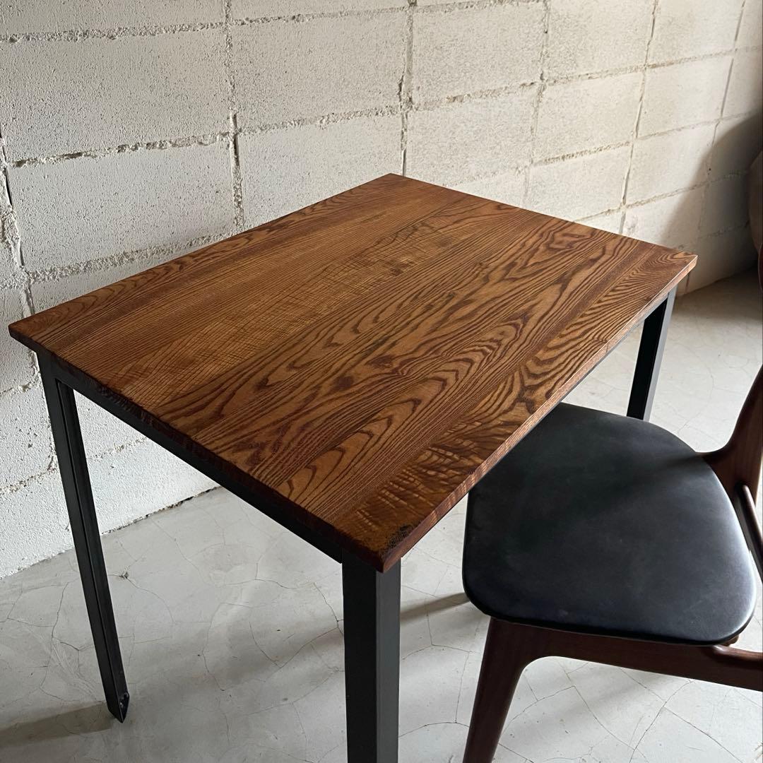 depeche アデペシュ　サイドテーブル　デスク　オーク無垢材　アイアン脚