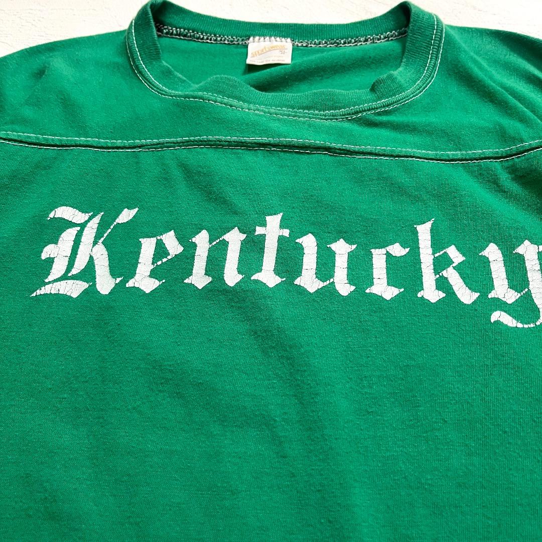 70s~80s sports wear kenturky州 フットボールTシャツ