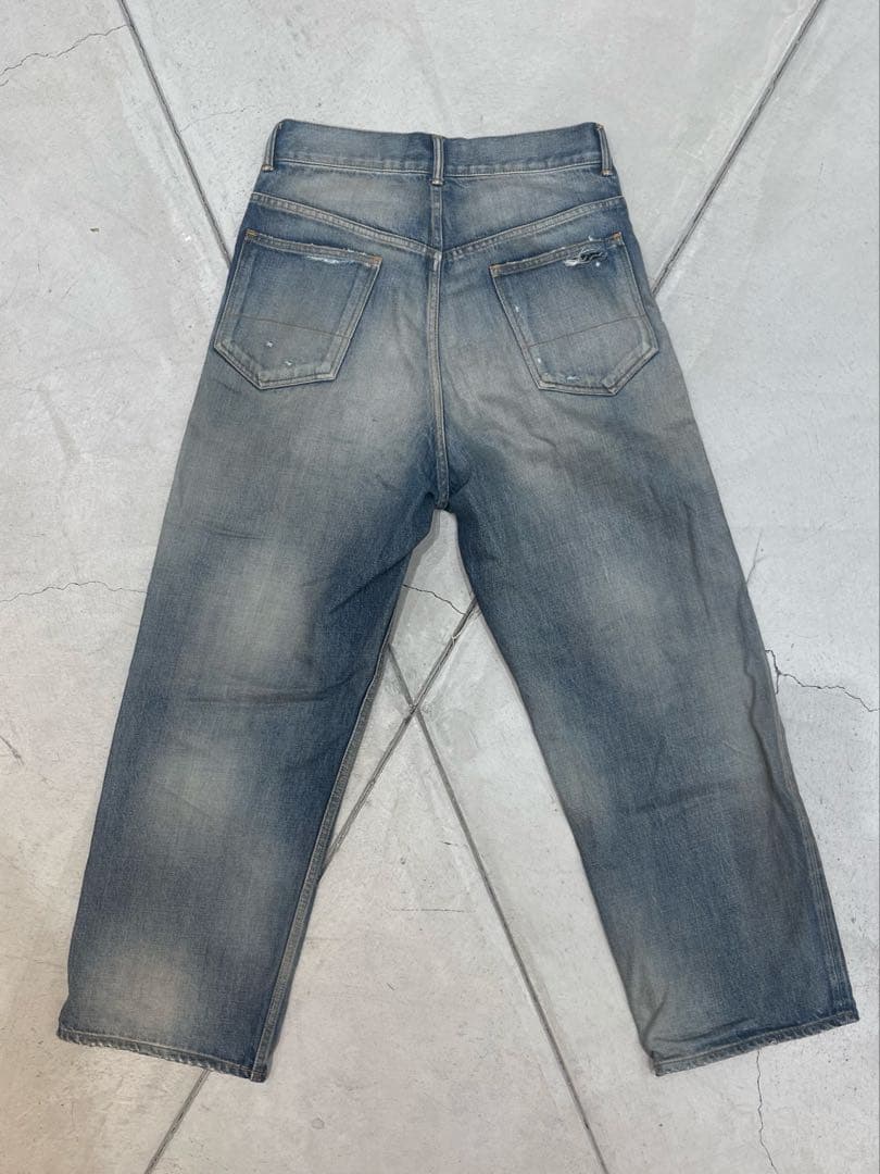 【三角】ANCELLM ヴィンテージ加工5Pデニム　サイズ2(M)